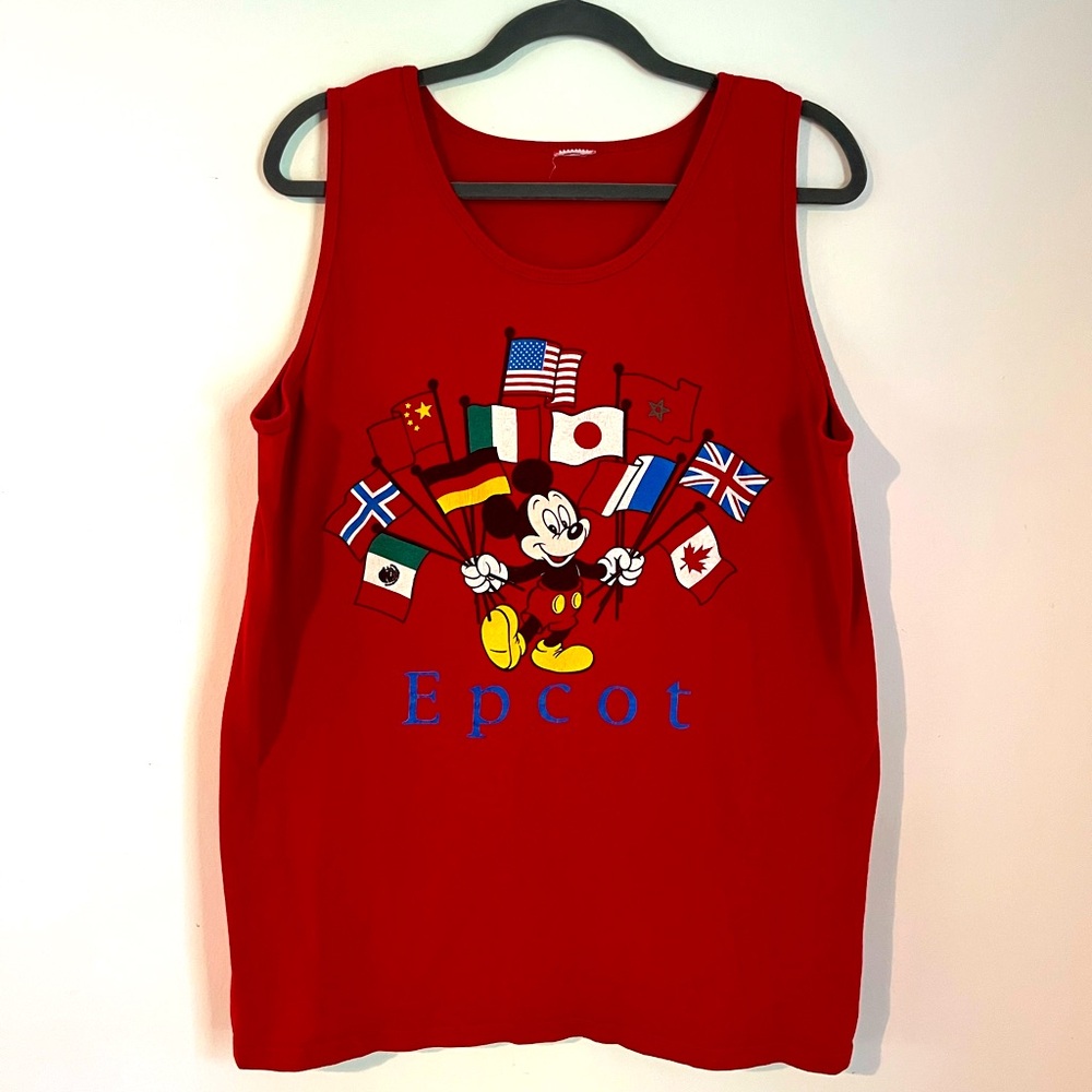 Vintage Disney Shirt Epcot Tank Top Walt Disney World